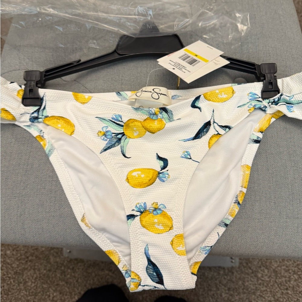 Jessica Simpson swim bottom - lemons  size medium - brand new! 🍋